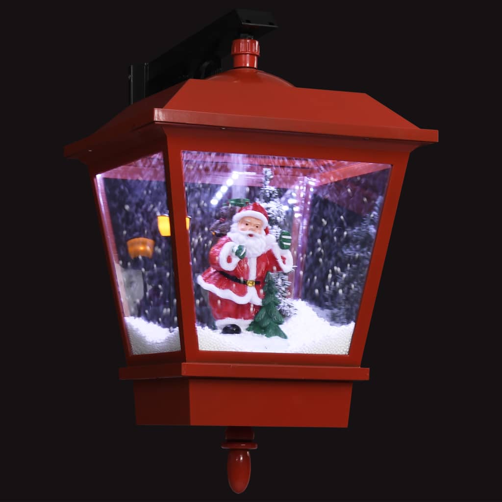 Lámpara de pared de Navidad LED y Papa Noel rojo 40x27x45 cm vidaXL