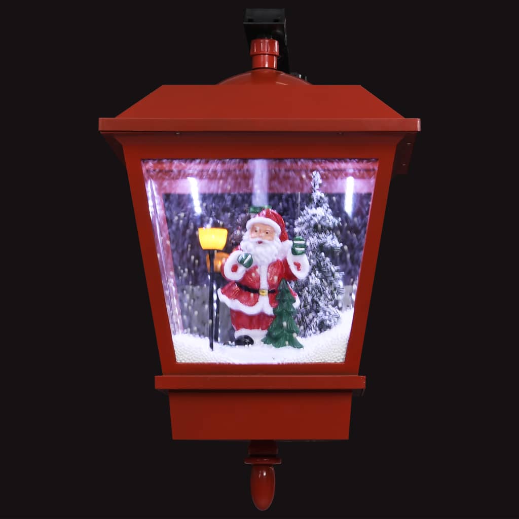 Lámpara de pared de Navidad LED y Papa Noel rojo 40x27x45 cm vidaXL