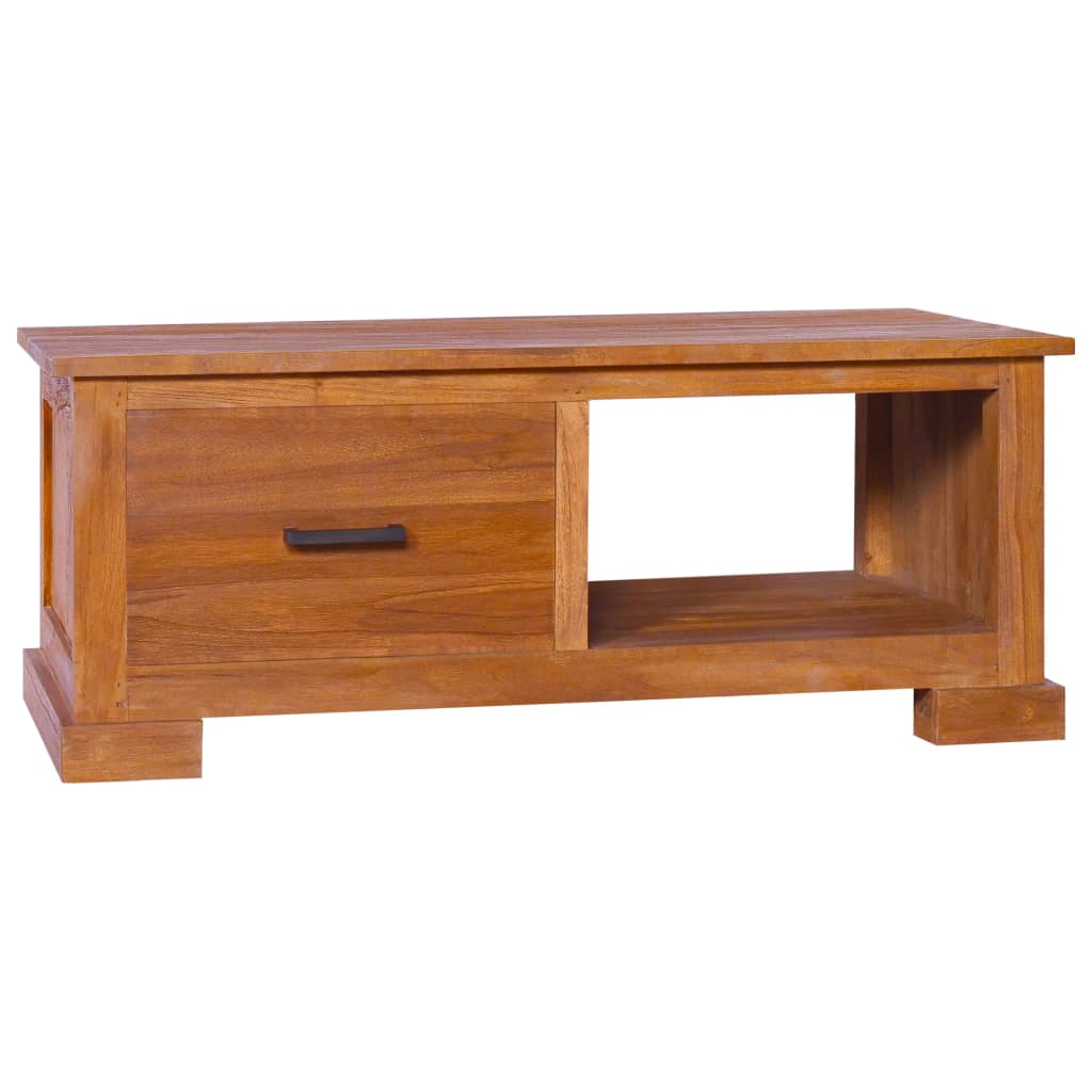 Vetonek Mueble para TV de madera maciza de teca 90x50x37 cm