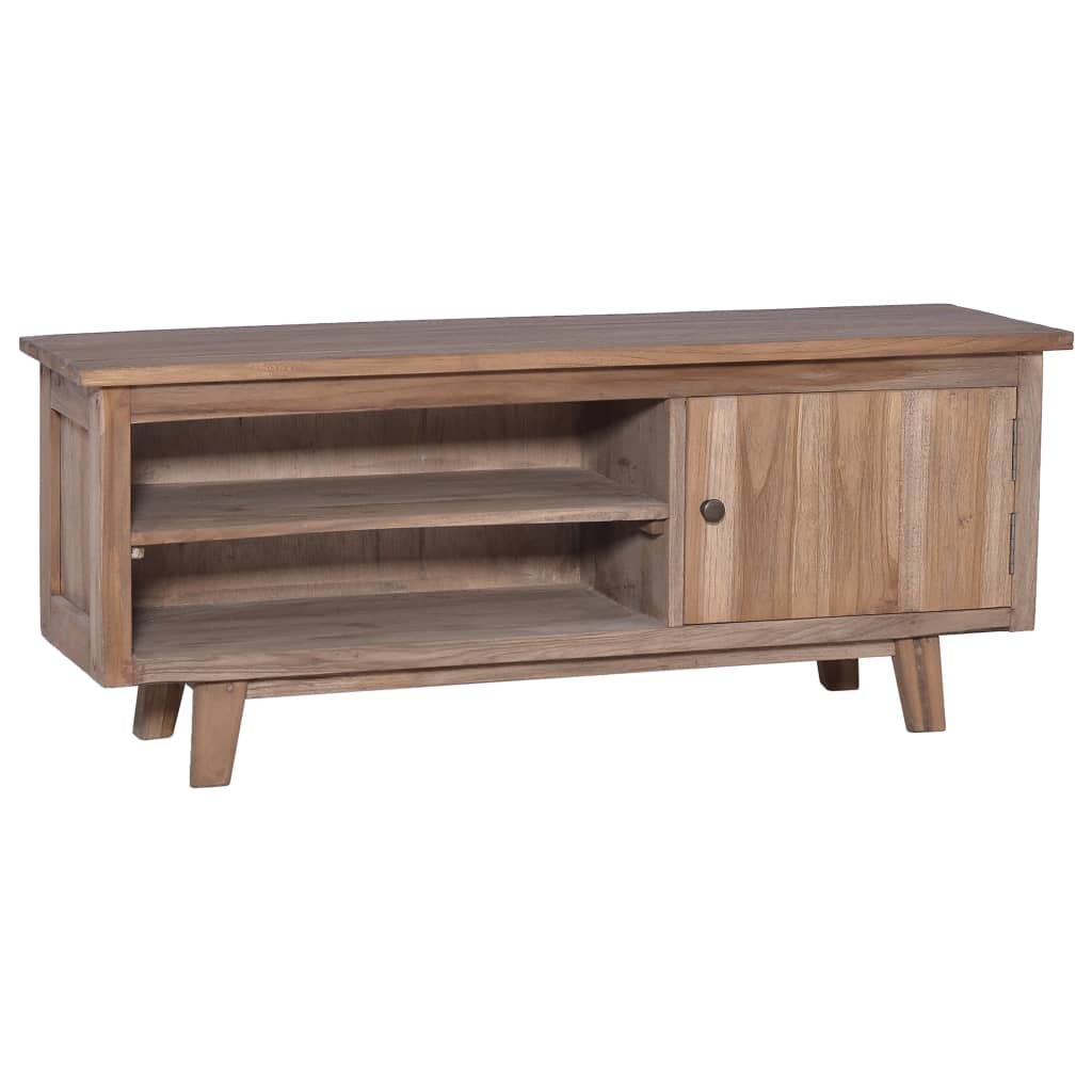 Vetonek Mueble para TV madera maciza de teca 100x30x40 cm