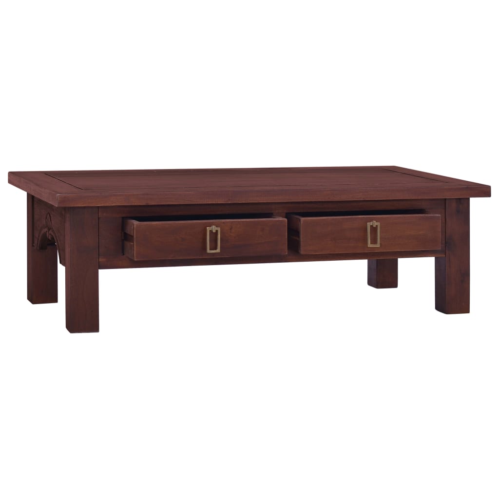 Klassischer Center Tisch Maciza Wood Brown 100x50x30 cm