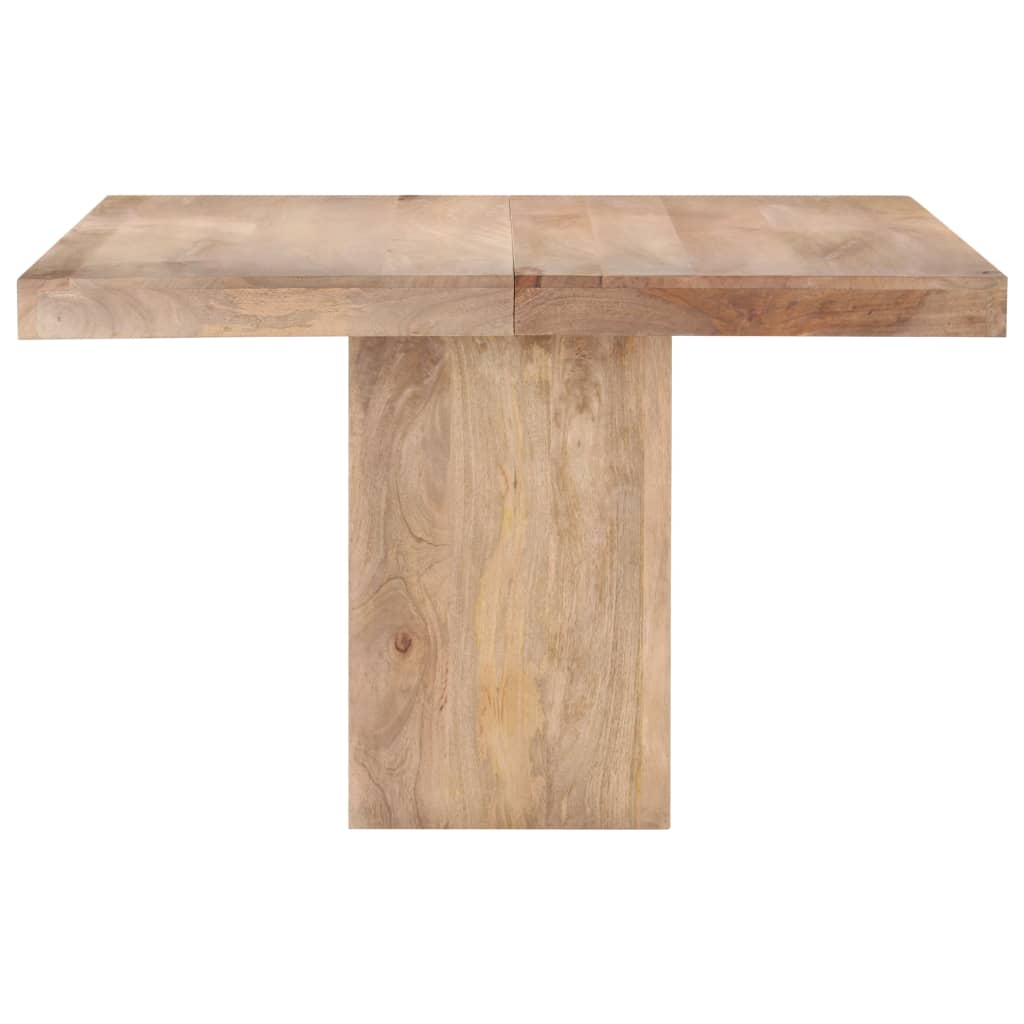 Mesa de comedor de madera maciza de mango 120x120x77 cm