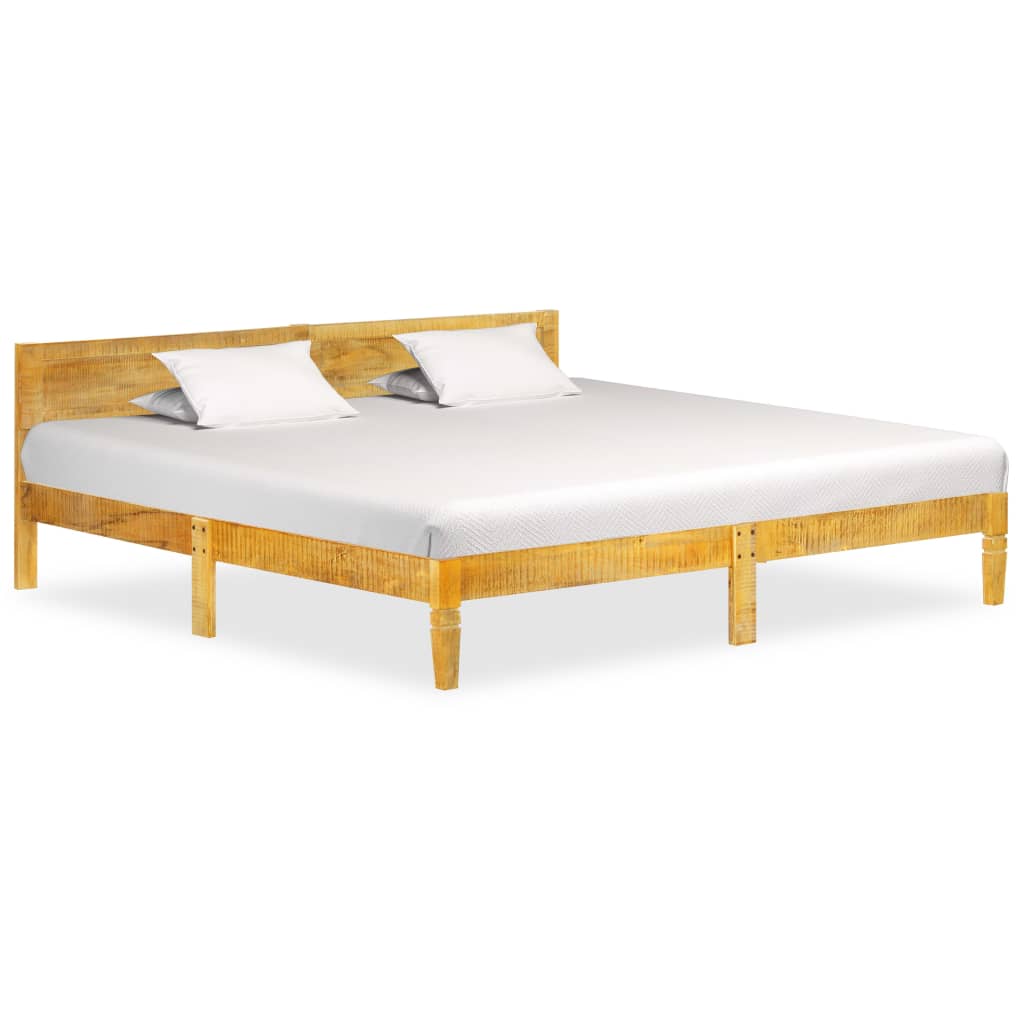 Vetonek Estructura de cama sin colchón madera maciza de mango 200 cm