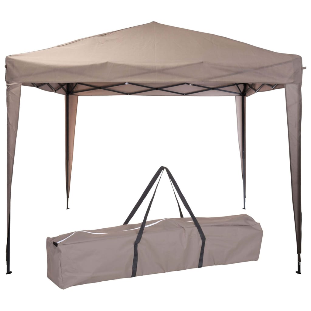 ProGarden Carpa para fiestas Easy-Up gris taupe 300x300x245 cm