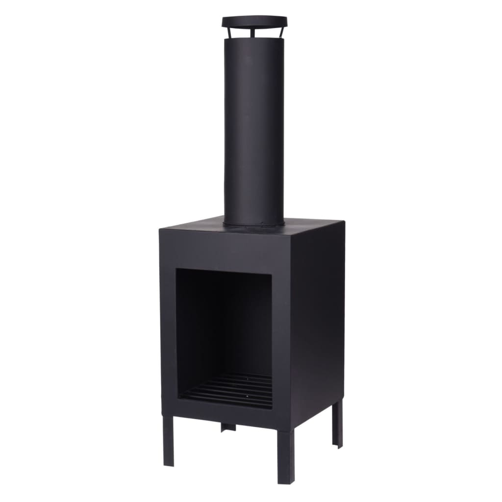 ProGarden Chimenea con tubo negro 100 cm