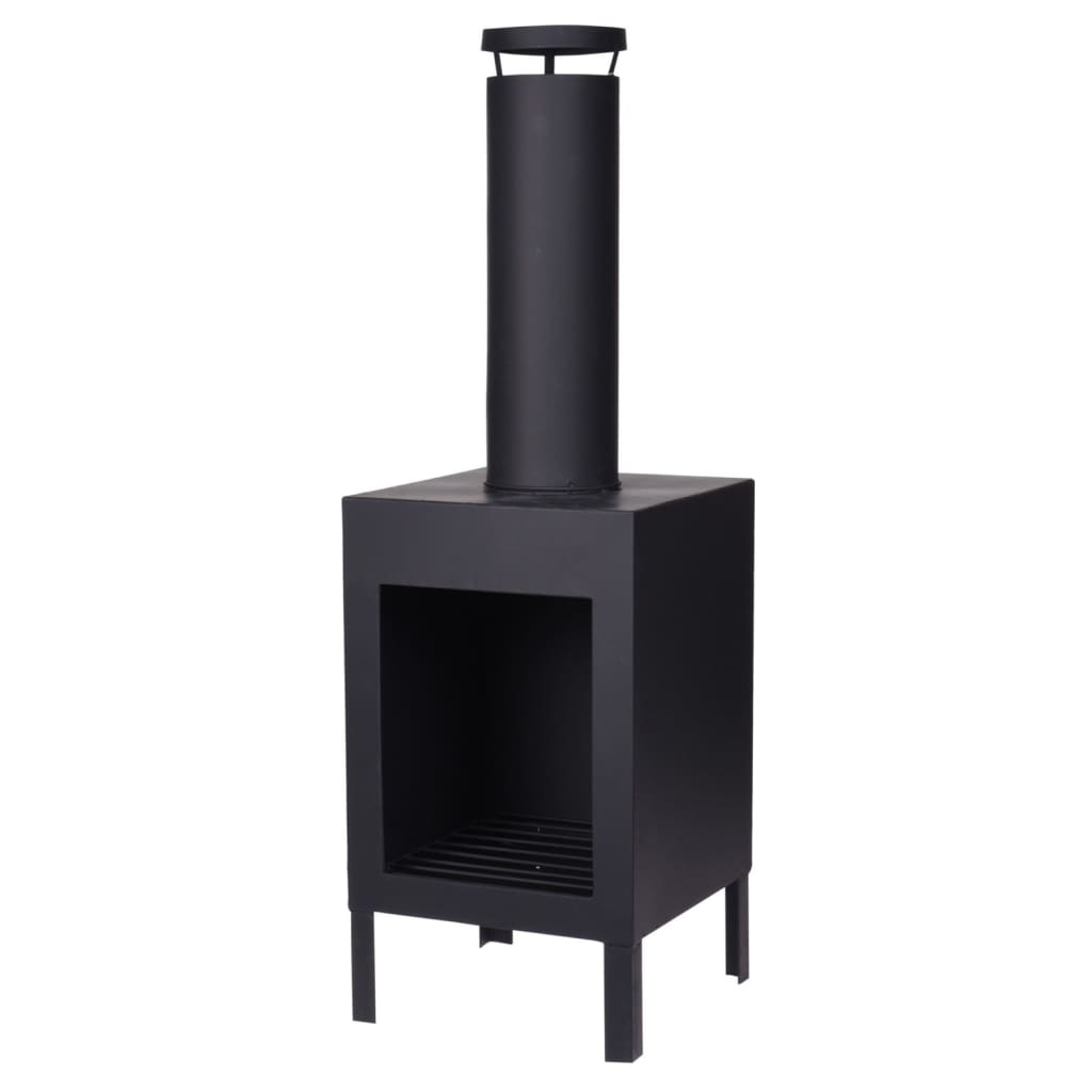 ProGarden Chimenea con tubo negro 100 cm