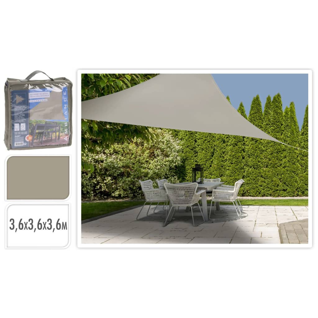 ProGarden Toldo de tela triangular color arena 3,6x3,6x3,6 m