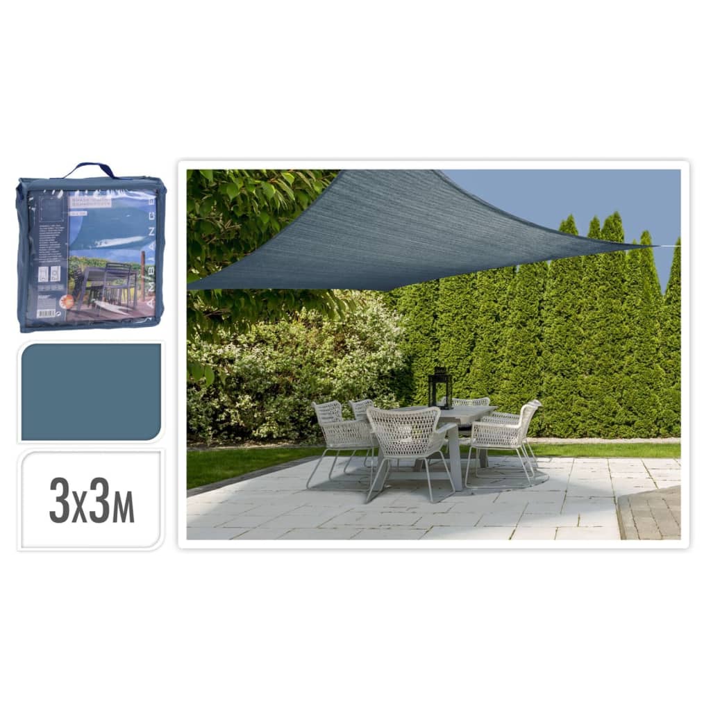 ProGarden Toldo cuadrado azul 3x3 m