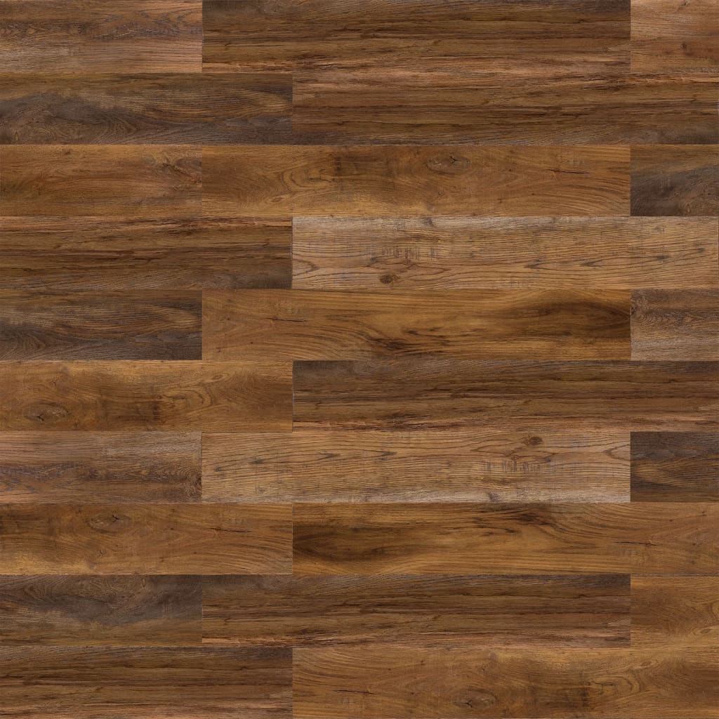 VicArt Tablones aspecto madera de roble Barnwood marrón oscuro vidaXL