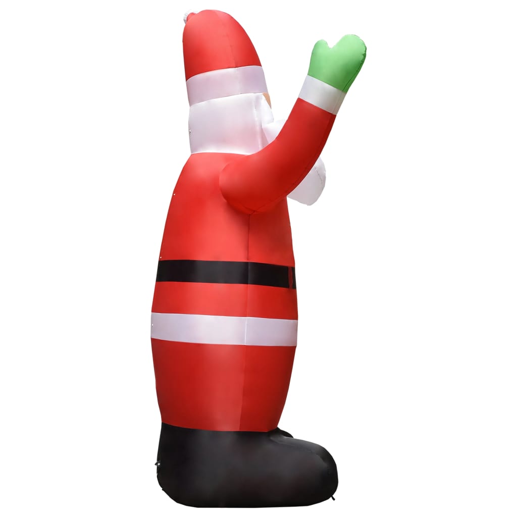 Papá Noel inflable con LED adorno navideño IP44 4,5 m V01