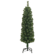 Árbol de navidad artificial delgado y soporte pvc verde 150 cm v1485 Vetonek
