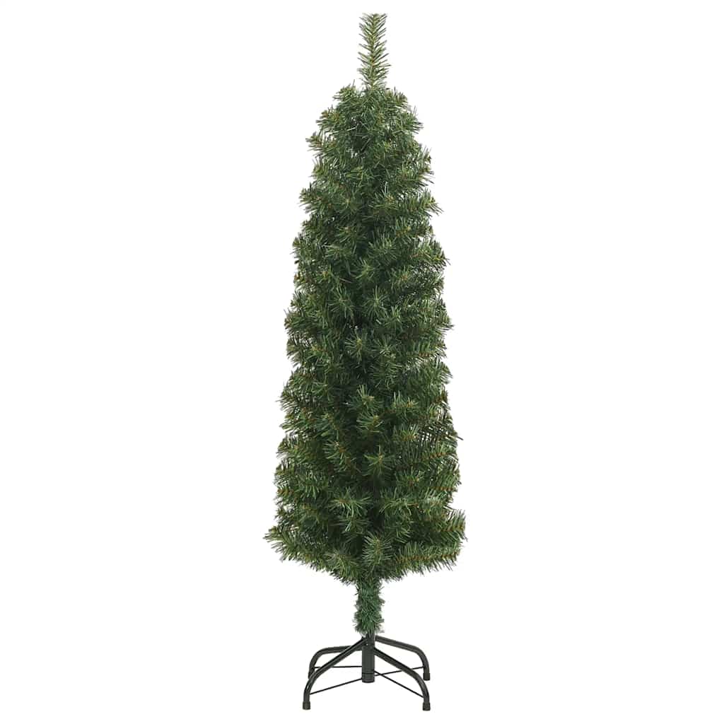 Árbol de navidad artificial delgado y soporte pvc verde 150 cm v1485 Vetonek