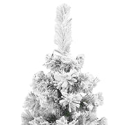 Árbol de navidad artificial delgado verde con nieve pvc 240 cm v1553 Vetonek