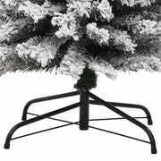 Árbol de navidad artificial delgado verde con nieve pvc 240 cm v1553 Vetonek