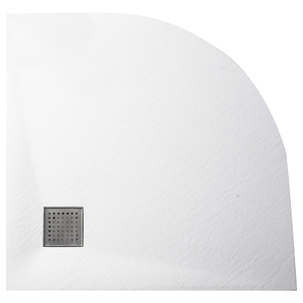 Plato de ducha SMC blanco 90x90 cm vidaXL