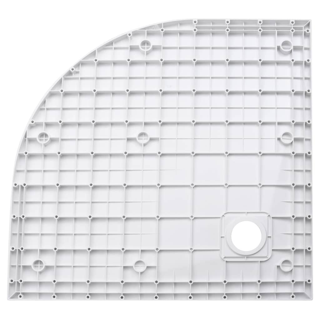 Plato de ducha SMC blanco 90x90 cm vidaXL