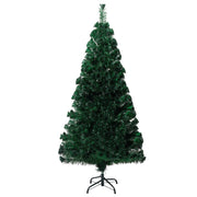 Árbol de Navidad artificial y soporte verde fibra óptica 120 cm V5018 Vetonek