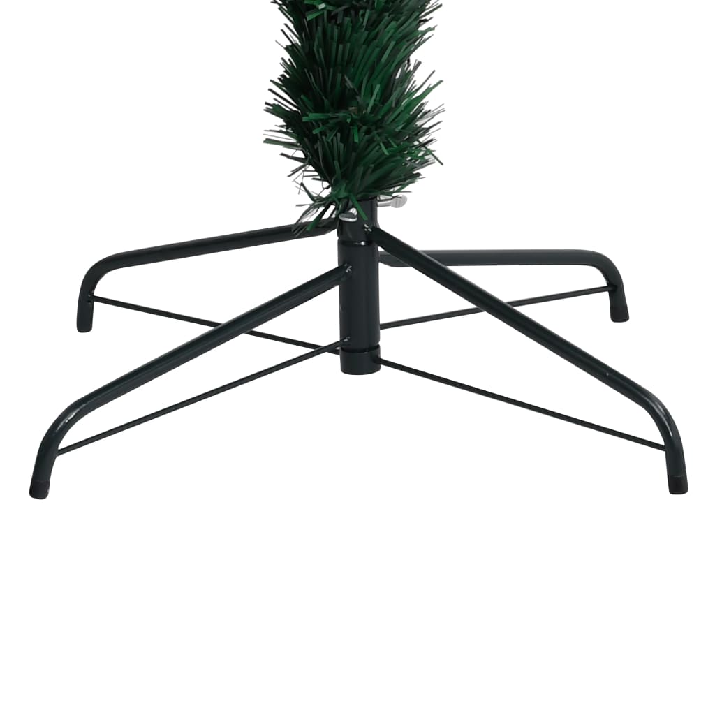 Árbol de Navidad artificial y soporte verde fibra óptica 120 cm V5018 Vetonek
