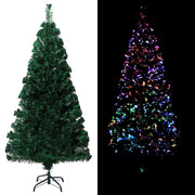 Árbol de Navidad artificial y soporte verde fibra óptica 120 cm V5018 Vetonek