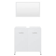 Conjunto de muebles de baño madera contrachapada blanco v5537 - Vetonek