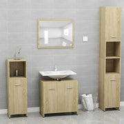 Conjunto de muebles de baño contrachapada color roble sonoma v5568 Vetonek