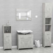Conjunto de muebles de baño madera contrachapada gris hormigón v5575 Vetonek