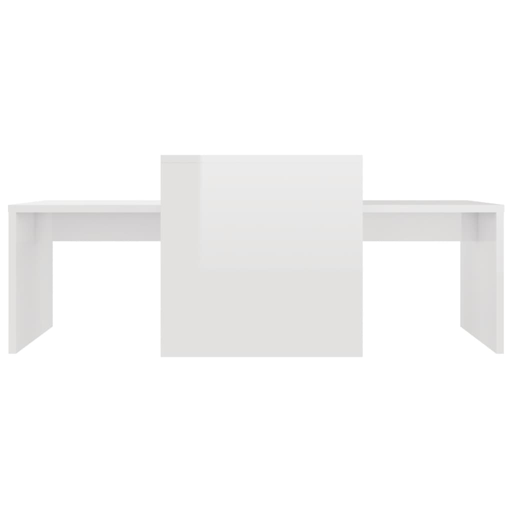 Mesa de centro madera blanco brillo 100x48x40 cm vidaXL