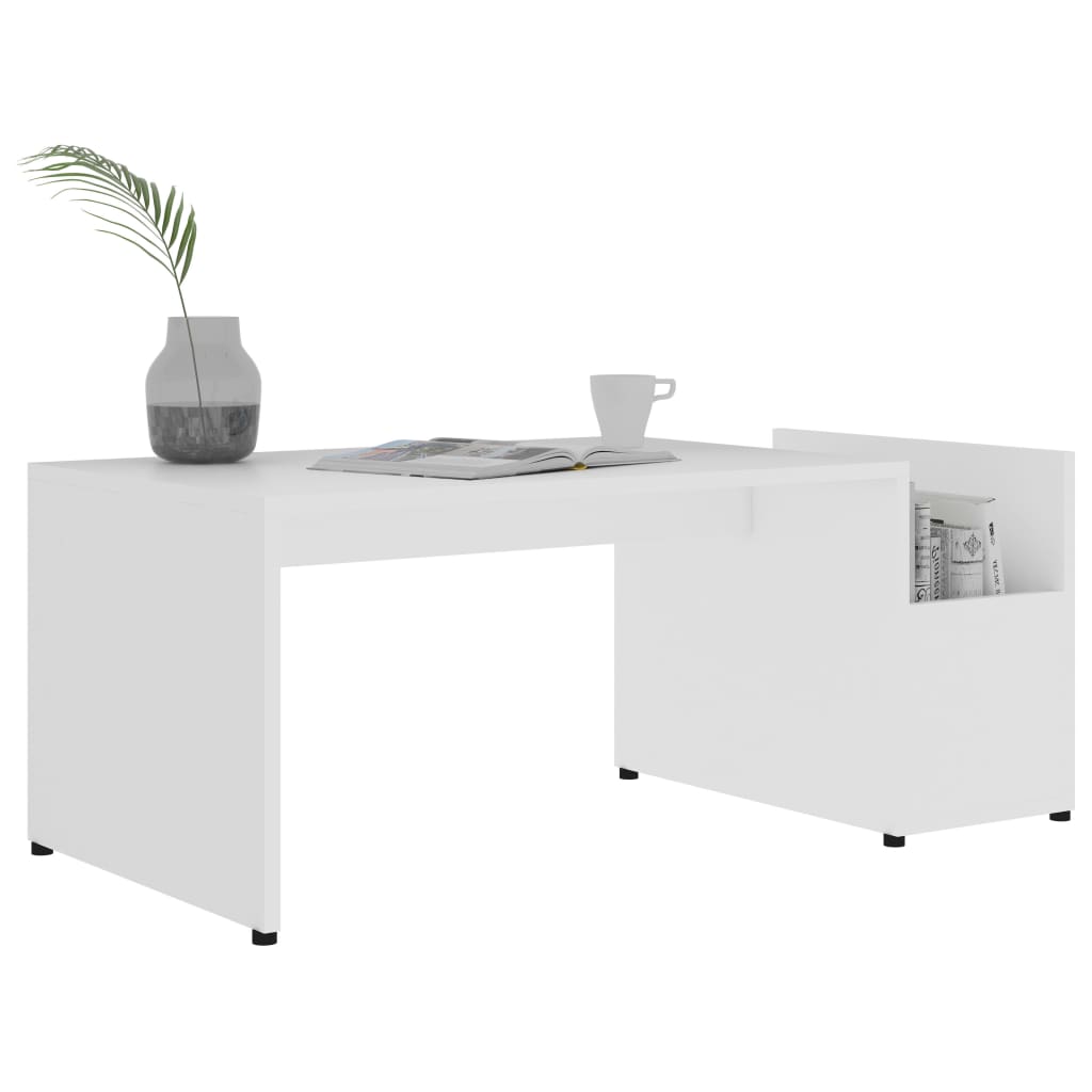 White wooden table 90x45x35 cm