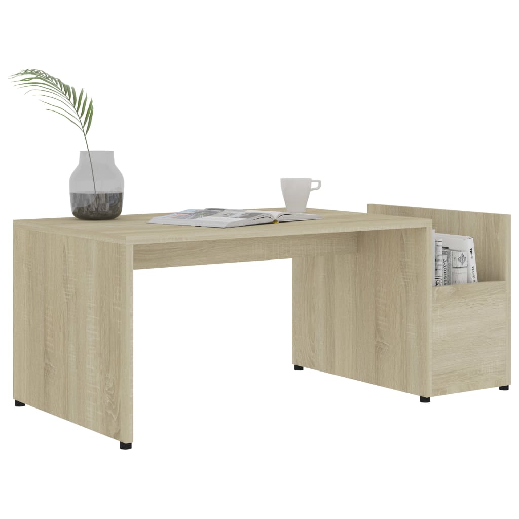 Mesa de centro madera color roble 90x45x35 cm vidaXL