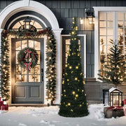 Árbol de navidad emergente preiluminado con luces verde 150 cm v7920 Vetonek