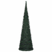 Árbol de navidad emergente preiluminado con luces verde 150 cm v7920 - Vetonek