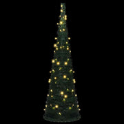 Árbol de navidad emergente preiluminado con luces verde 150 cm v7920 - Vetonek