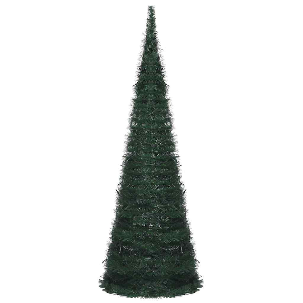 Árbol de navidad emergente preiluminado con luces verde 180 cm v7937 - Vetonek