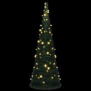 Árbol de navidad emergente preiluminado con luces verde 180 cm v7937 - Vetonek