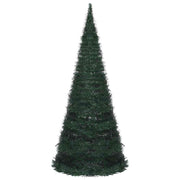 Árbol de navidad emergente preiluminado con luces verde 210 cm v7944 Vetonek
