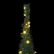 Árbol de navidad emergente preiluminado con luces verde 210 cm v7944 Vetonek