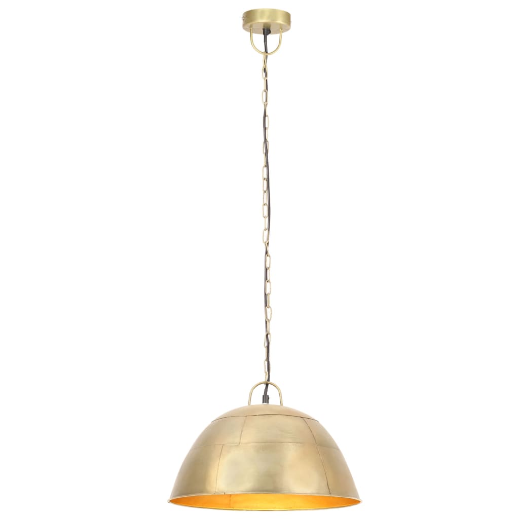 Round vintage pendant 25 w brass 41 cm E27