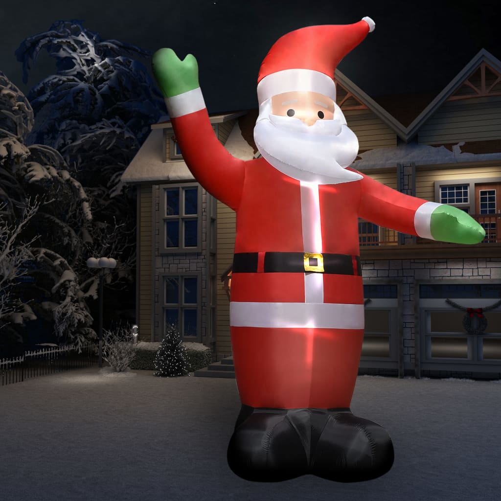 Vetonek Papá Noel de Navidad inflable XXL soplador alta presión 10 m