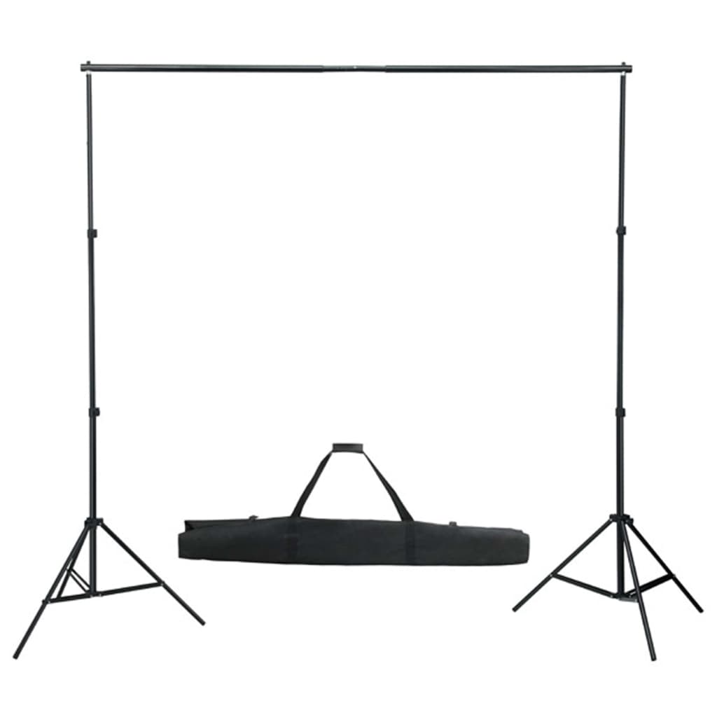 Kit de estudio fotográfico con luces softbox y fondo vidaXL