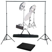 Kit de estudio fotografía con set de luces y fondo V8148 Vetonek