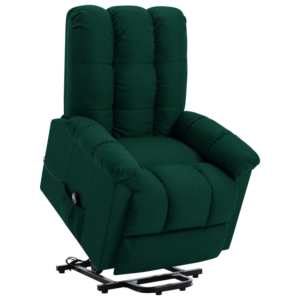 Vetonek Sillón elevable tela verde oscuro