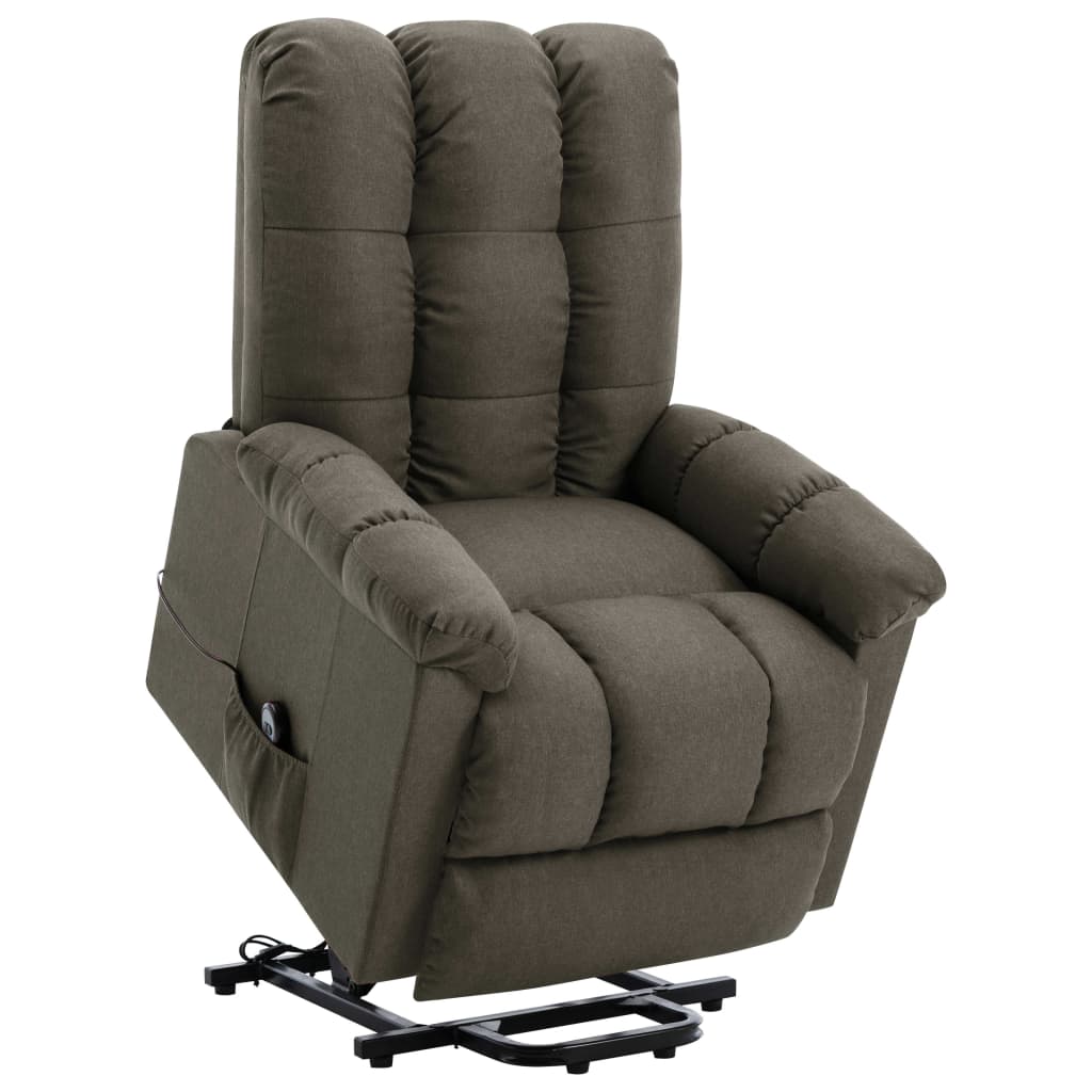 Vetonek Sillón elevable tela gris taupe