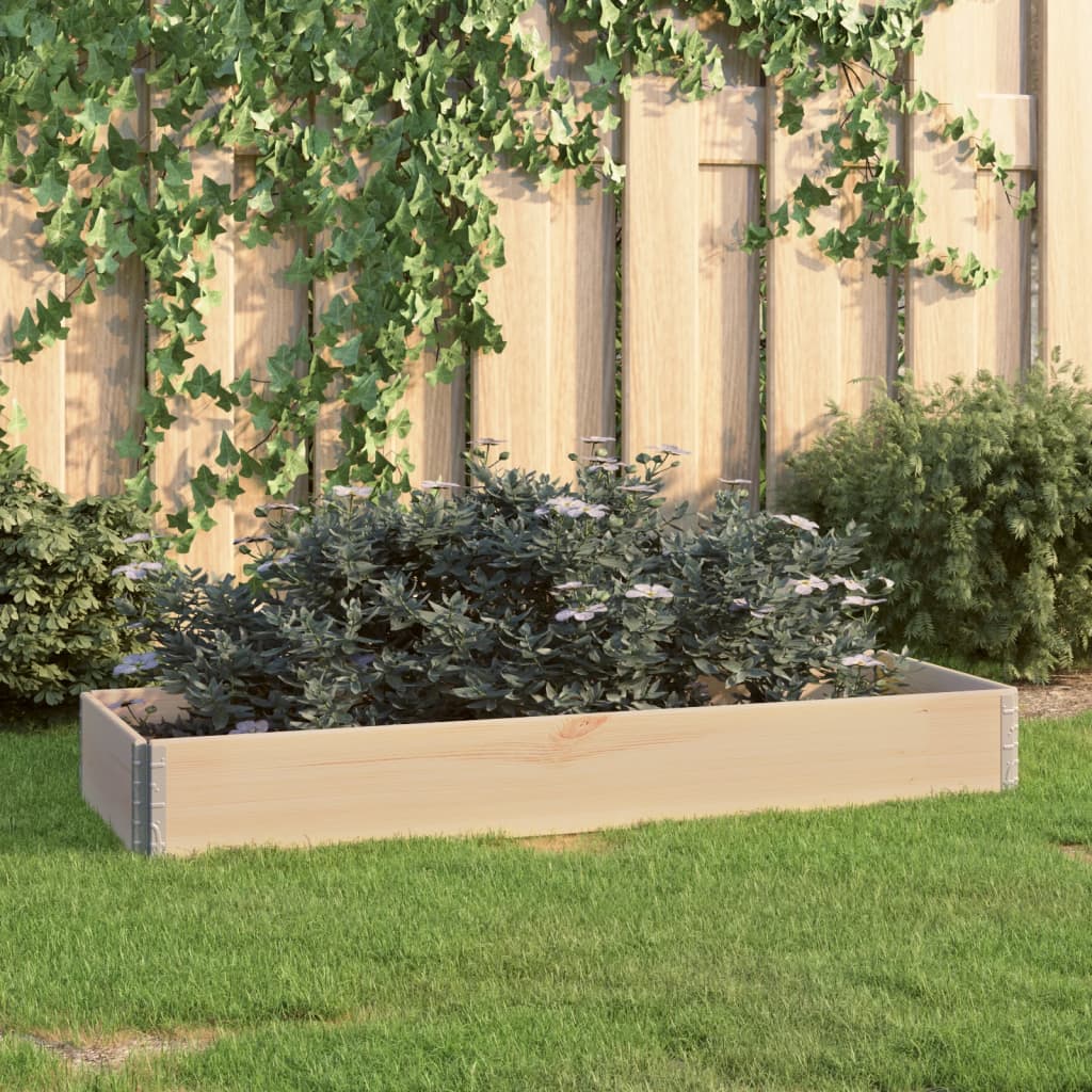 Vetonek jardinera de madera maciza de pino 50x150 cm