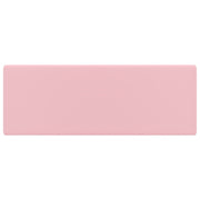 Vetonek Lavabo lujoso cuadrado rebosadero cerámica rosa mate 41x41 cm