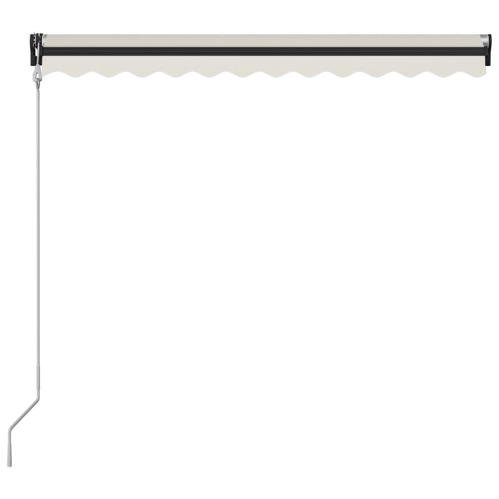 Toldo retráctil automático crema 300x250 cm vidaXL