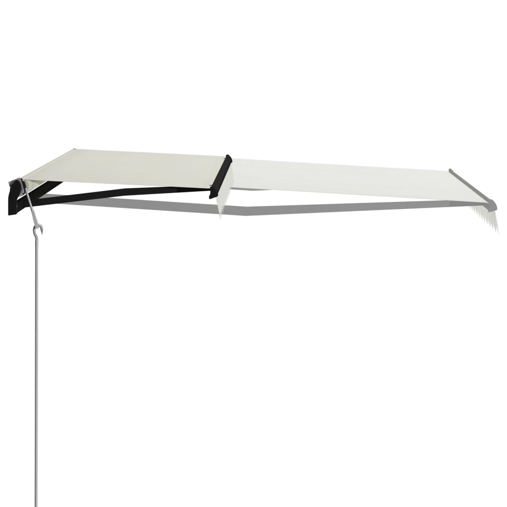 Toldo automático retráctil color crema 400x300 cm vidaXL