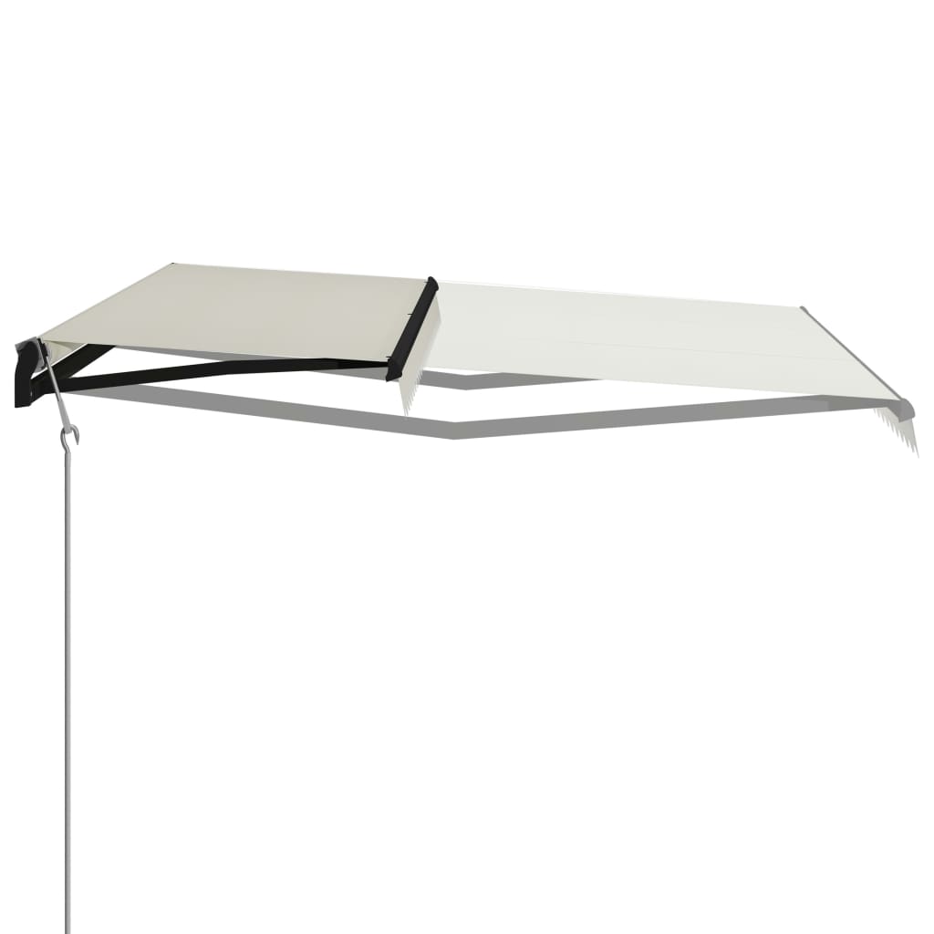 Toldo retráctil automático color crema 600x300 cm vidaXL