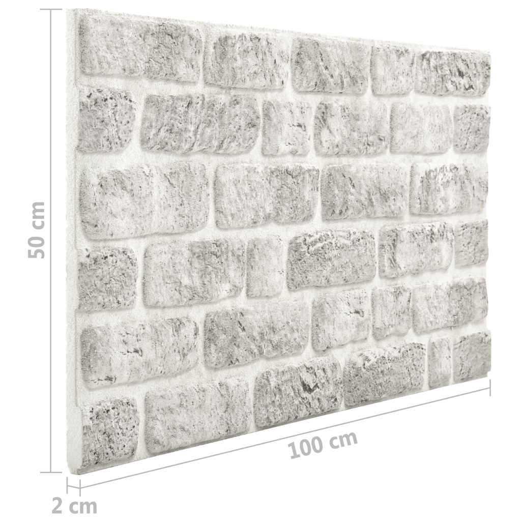 3D -Wandpaneele Brick Design 10 UDs EPS hellgrau