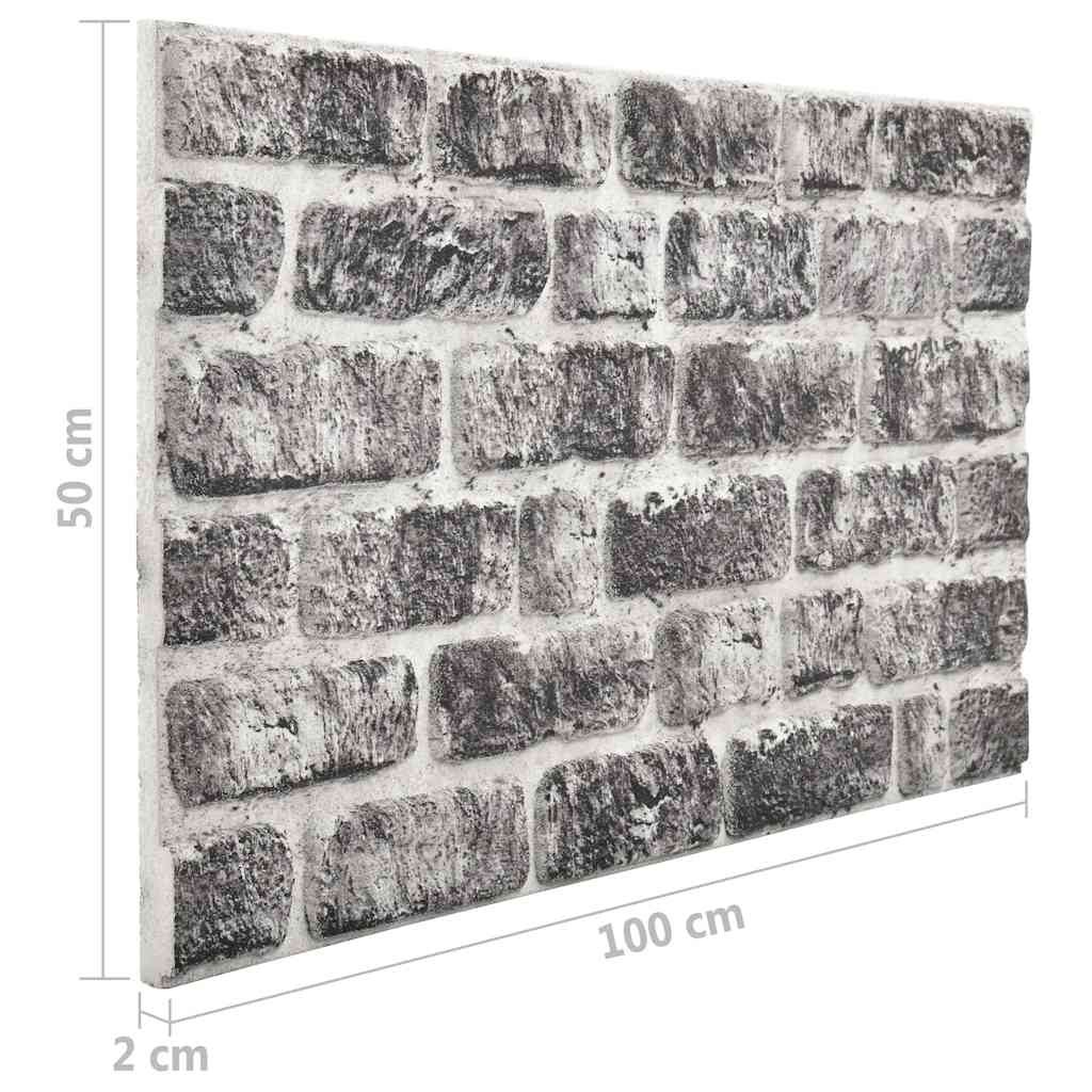 3D -Wandpaneele Brick Design 10 UDS EPS Dunkelgrau