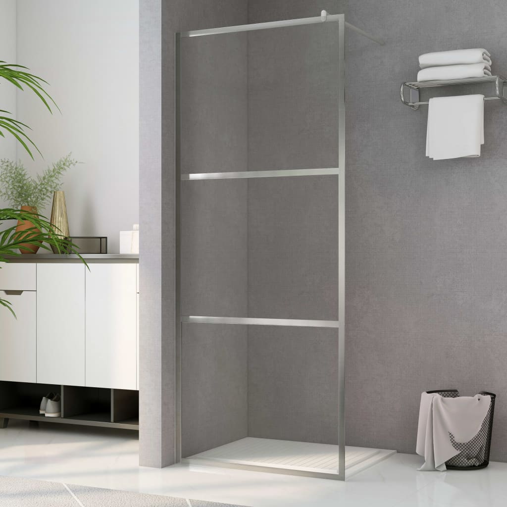 Vetonek Mampara de ducha accesible vidrio ESG claro 80x195 cm